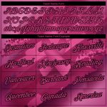Custom Team Name Number 3D Pink Ribbon Breast Cancer Performance T-Shirt - Personalized Hot Pink Black Design Personalized