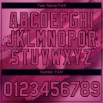 Custom Team Name Number 3D Pink Ribbon Breast Cancer Performance T-Shirt - Personalized Hot Pink Black Design Personalized