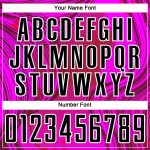 Custom Name Number Soccer Jersey Hot Pink Black White Waves Uniform Personalized for Team Personalized Hot Pink Black-White