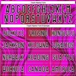 Custom Name Number Soccer Jersey Hot Pink Black White Waves Uniform Personalized for Team Personalized Hot Pink Black-White