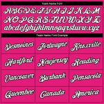 Custom Team Name and Number 3D Pink Ribbon Breast Cancer T-Shirt - Personalized Hot Pink and Black Performance Shirt Personalized