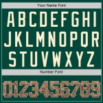 Custom Hunter Green Camo Cream Basketball Jersey with Team Name and Number - Authentic Throwback Style Personalized Hunter