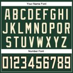 Custom Team Name Number Basketball Jersey in Hunter Green Cream-Black Authentic Throwback Style Personalized Hunter Green