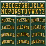 Custom Team Basketball Jersey - Personalized Hunter Green with Gold & Black, Authentic Throwback Style, Custom Name & Number