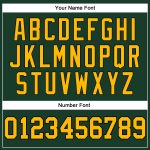 Custom Team Basketball Jersey - Personalized Hunter Green with Gold & Black, Authentic Throwback Style, Custom Name & Number