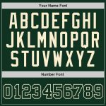 Custom Name and Number Basketball Jersey - Authentic Hunter Green and Cream Throwback Design Personalized Hunter Green Green-Cream