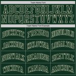 Custom Name and Number Basketball Jersey - Authentic Hunter Green and Cream Throwback Design Personalized Hunter Green Green-Cream
