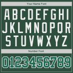 Custom Name Number Throwback Basketball Jersey - Personalized Hunter Green Kelly Green-White Design Personalized Hunter Green