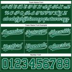 Personalized Hunter Green and Kelly Green Authentic Throwback Basketball Shorts Personalized Hunter Green Kelly Green-White