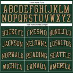 Custom Name Number Basketball Jersey - Personalized Hunter Green Gold Black Authentic Throwback Team Personalized Hunter