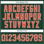 Custom Hunter Green Orange-White Authentic Basketball Jersey with Name and Number - Personalized Team Apparel Personalized
