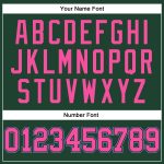 Custom Name Number Basketball Jersey Personalized Hunter Green Pink Light Blue Authentic Throwback Personalized Hunter Green