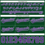 Custom Name and Number Basketball Shorts - Hunter Green Purple-Gray Authentic Team Shorts Personalized Hunter Green Purple-Gray