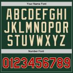 Personalized Hunter Green Red Cream Basketball Jersey - Authentic Throwback Design Personalized Hunter Green Red-Cream Authentic