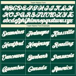 Custom Team Basketball Jersey - Personalized Hunter Green and White-Cream Throwback with Name and Number Personalized Hunter