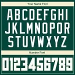 Custom Team Basketball Jersey - Personalized Hunter Green and White-Cream Throwback with Name and Number Personalized Hunter