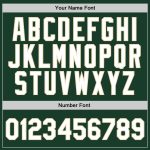 Personalized Authentic Basketball Jersey - Hunter Green White Cream-Black Throwback Design Personalized Hunter Green White