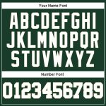 Custom Personalized Basketball Jersey with Team Name and Number - Hunter Green, White, Cream, Black Authentic Throwback Design