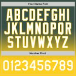 Custom Team Basketball Jersey with Personalized Name and Number - Hunter Green White-Gold Authentic Fade Design Personalized