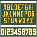 Custom Basketball Jersey with Name and Number - Personalized Hunter Green White-Gold Round Neck Rib-Knit Design Personalized