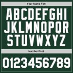 Personalized Authentic Hunter Green and White-Gray Basketball Jersey - Throwback Style Personalized Hunter Green White-Gray