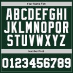 Custom Name and Number Basketball Jersey - Personalized Hunter Green White-Gray Authentic Throwback Style Personalized Hunter
