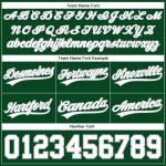 Personalized Authentic Basketball Shorts in Hunter Green White-Gray Throwback Style Personalized Hunter Green White-Gray