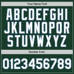 Personalized Hunter Green White-Light Blue Basketball Jersey - Authentic Throwback Jersey Personalized Hunter Green White-Light