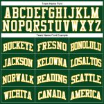 Custom Team Basketball Jersey - Personalized Hunter Green White-Gold Pinstripe with Name and Number Personalized Hunter Green