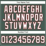 Custom Name Number Authentic Basketball Jersey Hunter Green White Pinstripe Red Team Edition Personalized Hunter Green White