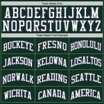 Personalized Hunter Green Basketball Jersey - White-Purple Authentic Throwback Style Personalized Hunter Green White-Purple