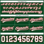 Custom Basketball Shorts with Name and Number - Hunter Green and White-Red Authentic Team Gear Personalized Hunter Green
