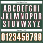 Custom Team Basketball Jersey with Personalized Name and Number - Authentic Throwback in Hunter Green with White-Red Accents