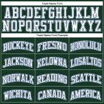 Custom Name Number Authentic Throwback Basketball Jersey Hunter Green White-Royal Personalized Hunter Green White-Royal Authentic