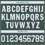 Personalized V-Neck Basketball Jersey in Hunter Green and White for Men and Women Personalized Hunter Green White V-Neck