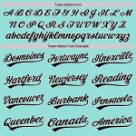 Custom Name and Number Baseball Jersey - Ice Blue Black-White Authentic Team Apparel Personalized Ice Blue Black-White Authentic