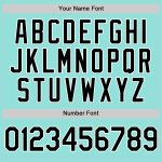 Custom Name and Number Baseball Jersey - Ice Blue Black-White Authentic Team Apparel Personalized Ice Blue Black-White Authentic