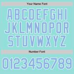 Customizable Light Blue Baseball Jersey with Name and Number - Personalized Ice Blue-White Authentic Team Jersey Personalized