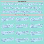 Customizable Light Blue Baseball Jersey with Name and Number - Personalized Ice Blue-White Authentic Team Jersey Personalized