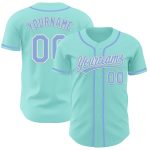 Customizable Light Blue Baseball Jersey with Name and Number - Personalized Ice Blue-White Authentic Team Jersey Personalized