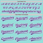 Customizable Ice Blue Purple White Baseball Jersey with Team Name and Number - Authentic Design Personalized Ice Blue Purple-White