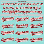 Custom Name and Number Authentic Baseball Jersey - Personalized Ice Blue Red-White Team Jersey Personalized Ice Blue Red-White