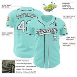 Custom Name and Number Baseball Jersey - Personalized Ice Blue White-Black Authentic Team Jersey Personalized Ice Blue White-Black