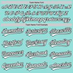 Custom Name and Number Baseball Jersey - Personalized Ice Blue White-Black Authentic Team Jersey Personalized Ice Blue White-Black
