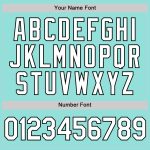 Custom Name and Number Baseball Jersey - Personalized Ice Blue White-Black Authentic Team Jersey Personalized Ice Blue White-Black