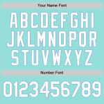 Custom Name and Number Baseball Jersey - Ice Blue and White Lightweight Authentic Team Jersey Personalized Ice Blue White-Light