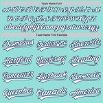 Custom Team Baseball Jersey - Ice Blue White-Navy - Personalized Name & Number Personalized Ice Blue White-Navy Authentic