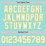 Custom Personalized Ice Blue and White-Yellow Baseball Jersey with Name and Number Personalized Ice Blue White-Yellow Authentic