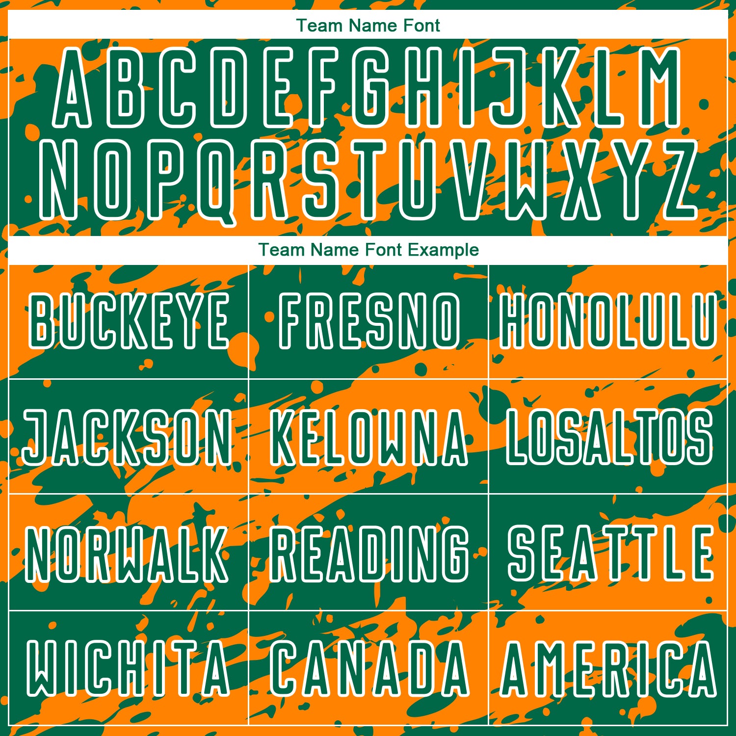 Personalized Kelly Green Bay Orange-White Splash Sublimation Soccer Uniform Jersey Team Custom Name and Number Custom Name Number Soccer Jersey - Personalized Kelly Green Bay Orange-White Splash Sublimation Uniform Personalized Kelly - Image 5