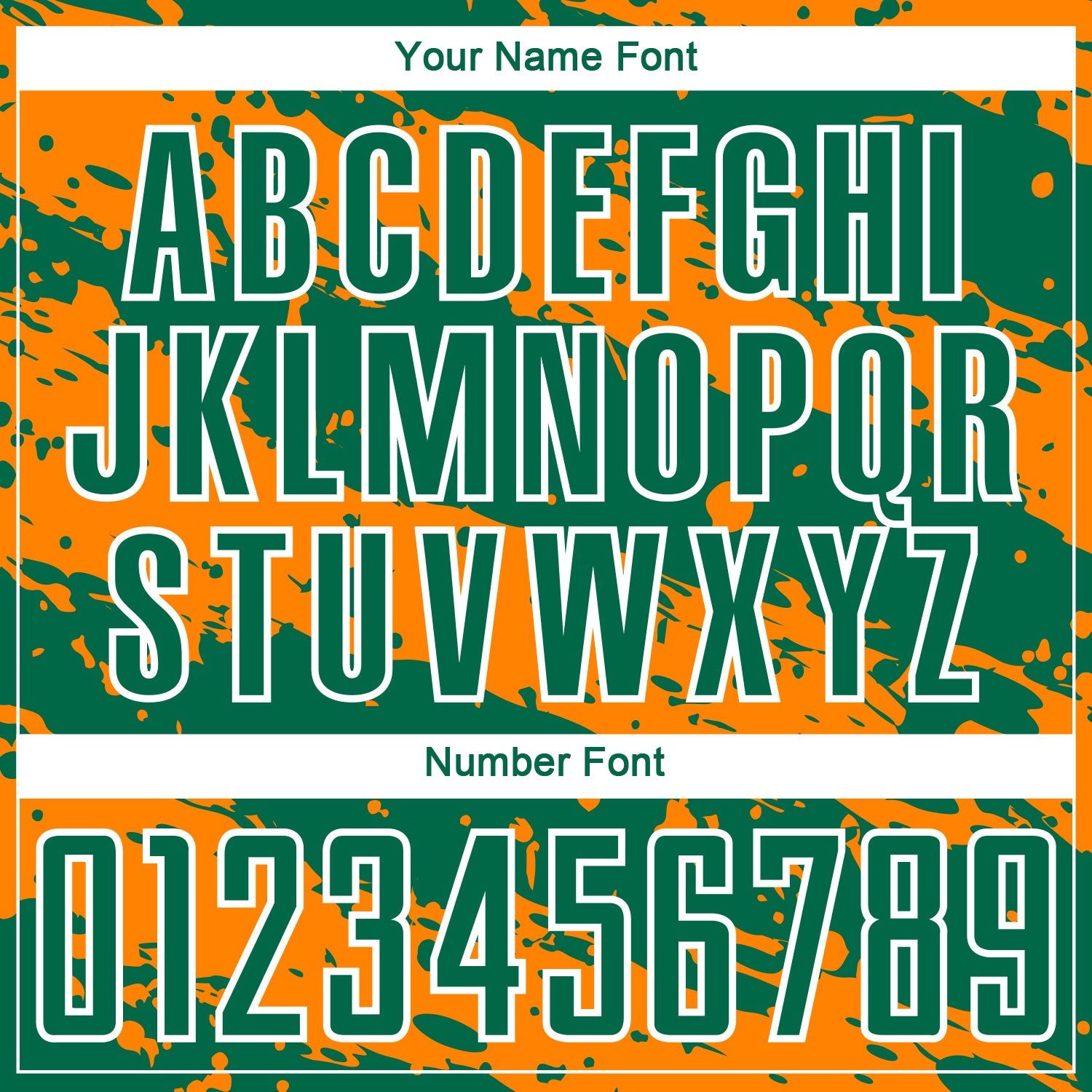 Personalized Kelly Green Bay Orange-White Splash Sublimation Soccer Uniform Jersey Team Custom Name and Number Custom Name Number Soccer Jersey - Personalized Kelly Green Bay Orange-White Splash Sublimation Uniform Personalized Kelly - Image 6